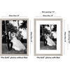 image:imageAmericanflat 26x32 Poster Frame  Matted to 22x28  Engineered Wood  White  Polished plexiglass front hangs vertical or horizontal sawtooth hangers included secure turntab backingDriftwood