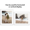 image:imageAmericanflat 26x32 Poster Frame  Matted to 22x28  Engineered Wood  White  Polished plexiglass front hangs vertical or horizontal sawtooth hangers included secure turntab backingWhite