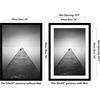 image:imageAmericanflat 26x32 Poster Frame  Matted to 22x28  Engineered Wood  White  Polished plexiglass front hangs vertical or horizontal sawtooth hangers included secure turntab backingBlack
