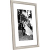 image:imageAmericanflat 26x32 Poster Frame  Matted to 22x28  Engineered Wood  White  Polished plexiglass front hangs vertical or horizontal sawtooth hangers included secure turntab backingDriftwood