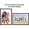 image:imageAmericanflat 26x32 Poster Frame  Matted to 22x28  Engineered Wood  White  Polished plexiglass front hangs vertical or horizontal sawtooth hangers included secure turntab backingBlack