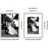 image:imageAmericanflat 26x32 Poster Frame  Matted to 22x28  Engineered Wood  White  Polished plexiglass front hangs vertical or horizontal sawtooth hangers included secure turntab backingLight Wood