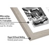image:imageAmericanflat 4x4 Collage Picture Frame  Fits 4  Driftwood  Overall frame size 10x10 Shatterresistant glass sawtooth hangers included fits photos and artDriftwood