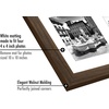 image:imageAmericanflat 4x4 Collage Picture Frame  Fits 4  Driftwood  Overall frame size 10x10 Shatterresistant glass sawtooth hangers included fits photos and artWalnut