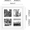 image:imageAmericanflat 4x4 Collage Picture Frame  Fits 4  Driftwood  Overall frame size 10x10 Shatterresistant glass sawtooth hangers included fits photos and artWhite