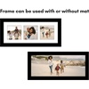 image:imageAmericanflat 4x4 Collage Picture Frame  Fits 4  Driftwood  Overall frame size 10x10 Shatterresistant glass sawtooth hangers included fits photos and artBlack