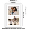 image:imageAmericanflat 4x4 Collage Picture Frame  Fits 4  Driftwood  Overall frame size 10x10 Shatterresistant glass sawtooth hangers included fits photos and artWhite