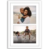 image:imageAmericanflat 4x4 Collage Picture Frame  Fits 4  Driftwood  Overall frame size 10x10 Shatterresistant glass sawtooth hangers included fits photos and artWhite