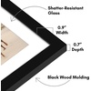 image:imageAmericanflat 4x4 Collage Picture Frame  Fits 4  Driftwood  Overall frame size 10x10 Shatterresistant glass sawtooth hangers included fits photos and artBlack