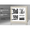 image:imageAmericanflat 4x4 Collage Picture Frame  Fits 4  Driftwood  Overall frame size 10x10 Shatterresistant glass sawtooth hangers included fits photos and artLight Wood