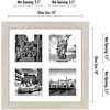 image:imageAmericanflat 4x4 Collage Picture Frame  Fits 4  Driftwood  Overall frame size 10x10 Shatterresistant glass sawtooth hangers included fits photos and artLight Wood