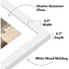 image:imageAmericanflat 4x4 Collage Picture Frame  Fits 4  Driftwood  Overall frame size 10x10 Shatterresistant glass sawtooth hangers included fits photos and artWhite