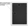 image:imageAmericanflat 4x4 Collage Picture Frame  Fits 4  Driftwood  Overall frame size 10x10 Shatterresistant glass sawtooth hangers included fits photos and artWhite