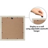 image:imageAmericanflat 4x4 Collage Picture Frame  Fits 4  Driftwood  Overall frame size 10x10 Shatterresistant glass sawtooth hangers included fits photos and artLight Wood