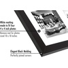 image:imageAmericanflat 4x4 Collage Picture Frame  Fits 4  Driftwood  Overall frame size 10x10 Shatterresistant glass sawtooth hangers included fits photos and artBlack
