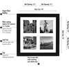 image:imageAmericanflat 4x4 Collage Picture Frame  Fits 4  Driftwood  Overall frame size 10x10 Shatterresistant glass sawtooth hangers included fits photos and artBlack