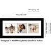 image:imageAmericanflat 4x4 Collage Picture Frame  Fits 4  Driftwood  Overall frame size 10x10 Shatterresistant glass sawtooth hangers included fits photos and artBlack