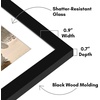 image:imageAmericanflat 4x4 Collage Picture Frame  Fits 4  Driftwood  Overall frame size 10x10 Shatterresistant glass sawtooth hangers included fits photos and artBlack