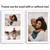 image:imageAmericanflat 4x4 Collage Picture Frame  Fits 4  Driftwood  Overall frame size 10x10 Shatterresistant glass sawtooth hangers included fits photos and artWhite