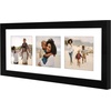 image:imageAmericanflat 4x4 Collage Picture Frame  Fits 4  Driftwood  Overall frame size 10x10 Shatterresistant glass sawtooth hangers included fits photos and artBlack
