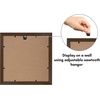 image:imageAmericanflat 4x4 Collage Picture Frame  Fits 4  Driftwood  Overall frame size 10x10 Shatterresistant glass sawtooth hangers included fits photos and artWalnut