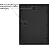 image:imageAmericanflat 4x6 Collage Picture Frame  Fits 4  Engineered Wood  WhiteBlack