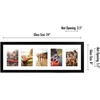 image:imageAmericanflat 4x6 Collage Picture Frame  Fits 4  Engineered Wood  WhiteBlack