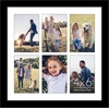 image:imageAmericanflat 4x6 Collage Picture Frame  Fits 4  Engineered Wood  WhiteBlack