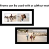 image:imageAmericanflat 4x6 Collage Picture Frame  Fits 4  Engineered Wood  WhiteBlack