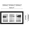 image:imageAmericanflat 4x6 Collage Picture Frame  Fits 4  Engineered Wood  WhiteBlack