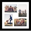 image:imageAmericanflat 4x6 Collage Picture Frame  Fits 4  Engineered Wood  WhiteBlack