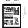 image:imageAmericanflat 4x6 Collage Picture Frame  Fits 4  Engineered Wood  WhiteBlack