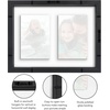 image:imageAmericanflat 4x6 Collage Picture Frame  Fits 4  Engineered Wood  WhiteBlack