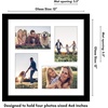image:imageAmericanflat 4x6 Collage Picture Frame  Fits 4  Engineered Wood  WhiteBlack