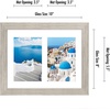 image:imageAmericanflat 4x6 Collage Picture Frame  Fits 4  Engineered Wood  WhiteDriftwood