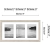 image:imageAmericanflat 4x6 Collage Picture Frame  Fits 4  Engineered Wood  WhiteDriftwood