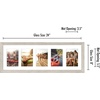 image:imageAmericanflat 4x6 Collage Picture Frame  Fits 4  Engineered Wood  WhiteDriftwood