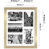 image:imageAmericanflat 4x6 Collage Picture Frame  Fits 4  Engineered Wood  WhiteGold