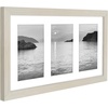 image:imageAmericanflat 4x6 Collage Picture Frame  Fits 4  Engineered Wood  WhiteLight Wood