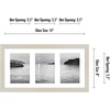 image:imageAmericanflat 4x6 Collage Picture Frame  Fits 4  Engineered Wood  WhiteLight Wood