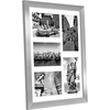 image:imageAmericanflat 4x6 Collage Picture Frame  Fits 4  Engineered Wood  WhiteSilver