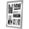 image:imageAmericanflat 4x6 Collage Picture Frame  Fits 4  Engineered Wood  WhiteSilver