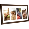 image:imageAmericanflat 4x6 Collage Picture Frame  Fits 4  Engineered Wood  WhiteWalnut