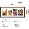 image:imageAmericanflat 4x6 Collage Picture Frame  Fits 4  Engineered Wood  WhiteWalnut