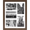image:imageAmericanflat 4x6 Collage Picture Frame  Fits 4  Engineered Wood  WhiteWalnut