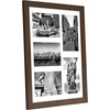 image:imageAmericanflat 4x6 Collage Picture Frame  Fits 4  Engineered Wood  WhiteWalnut