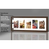 image:imageAmericanflat 4x6 Collage Picture Frame  Fits 4  Engineered Wood  WhiteWalnut