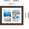 image:imageAmericanflat 4x6 Collage Picture Frame  Fits 4  Engineered Wood  WhiteWalnut