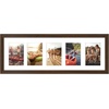 image:imageAmericanflat 4x6 Collage Picture Frame  Fits 4  Engineered Wood  WhiteWalnut