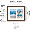 image:imageAmericanflat 4x6 Collage Picture Frame  Fits 4  Engineered Wood  WhiteWalnut